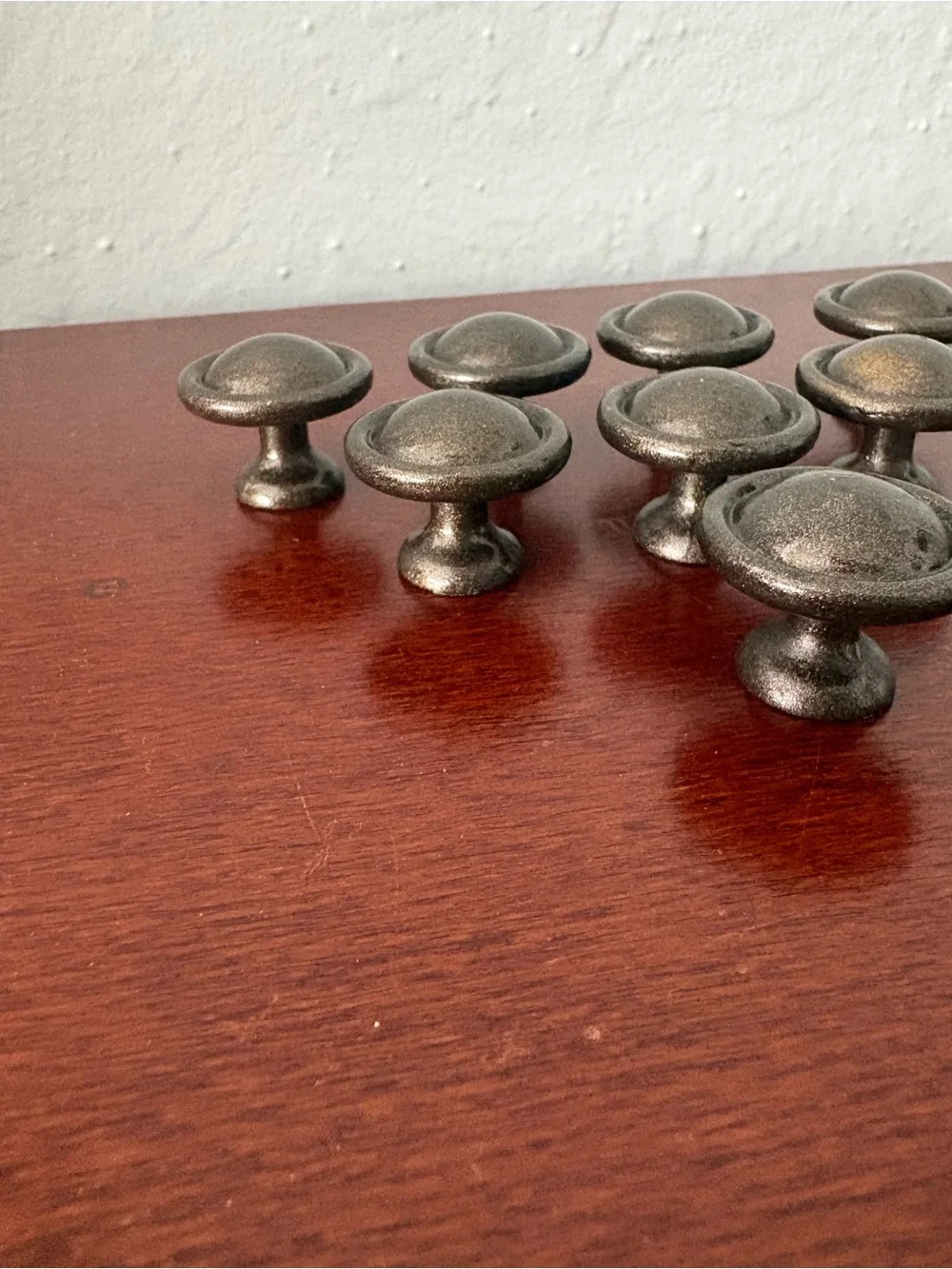 Dark Bronze Drawer Knob Pulls - Round Cabinet Hardware